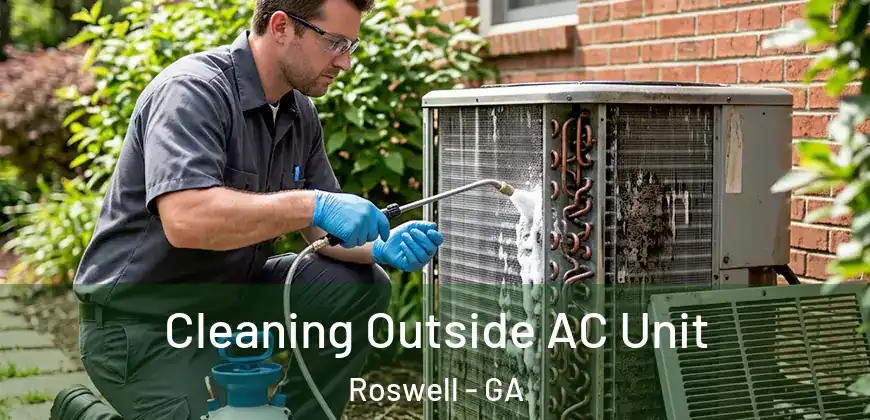 Cleaning Outside AC Unit Roswell - GA