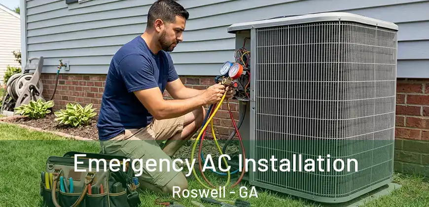 Emergency AC Installation Roswell - GA